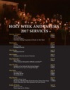 Schedule of Services for Great and Holy Week