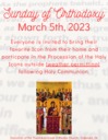 2023-3-5 Sunday of Orthodoxy Procession