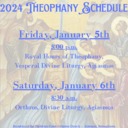 2024-1-6 Theophany Service Schedule