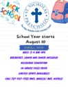 St Nicholas Preschool Back to School August 10th