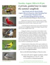 Caring for God's Creation Bird Watching Outing ~ August 30, 2022