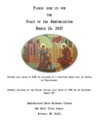 Annunciation Vespers - March 24th
