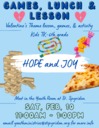HOPE and JOY Games, Lunch and Lesson
