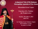 His Eminence Met. Apostolos of NJ visits us December 5