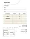 Pastry Order Form
