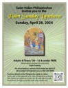 Palm Sunday Luncheon April 28