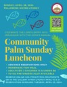 Palm Sunday Luncheon