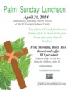 Palm Sunday Luncheon ~ Sunday, April 28 ~ RSVP