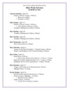Holy Week Service Schedule 2022