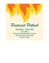 Pentecost Sunday Potluck Luncheon 
