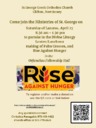 Saturday of Lazarus & Rise Against Hunger