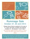Annual Philoptochos Rummage Sale Oct 27, 28, and 29th