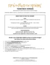 Run to Feed the Hungry: Team Nick Voresis | November 28th