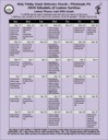 2024 Schedule of Lenten Services