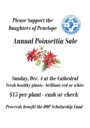 Annual Pointsettia Sale - Daughters of Penelope - Dec 4