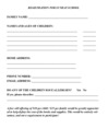 Sunday School Registration Form