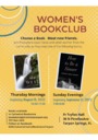 Women's Book Club - Sunday Sept 11 at 7:00 pm
