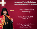 Archpastoral visit of His Eminence Metropolitan Apostolos of NJ