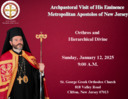 Archpastoral visit of His Eminence Metropolitan Apostolos of NJ