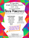 Youth Ministries & Sunday School Registration