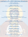 2025-8-1 Service Schedule