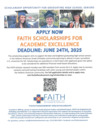 2025 Faith Scholarship