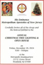 Metropolis of NJ Annual Christmas Tree Lighting & Open House