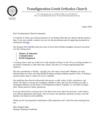 Strategic Plan Letter