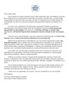 Friend of the Festival with Cover Letter