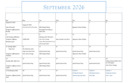 September Calendar