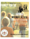 Family Fun 5K November 14, 2026