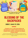 Blessing of the Backpacks Aug 23