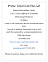 Prime Timers visit Buena Vista Audubon Center Oct 21