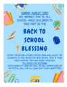 Back to School Blessing