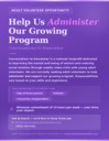 Volunteer Opportunity