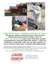 Caring for God's Creation ~ Day on the Farm Outing ~ Saturday, October 3, 2026