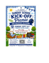 Sunday School Kick-Off Picnic, Sunday, September 13, 2026