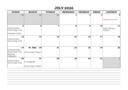 July 2026 Calendar
