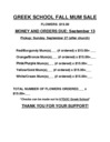 Fall Mum Sale to support Greek School