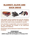 AHEPA Blanket Glove and Sock Drive