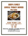 AHEPA Family Annual Turkey Dinner Plus Raffle