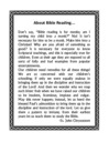 About Bible Reading
