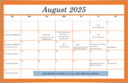 August Calendar