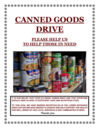 Canned Goods Drive