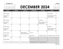 Updated December Calendar