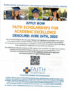 FAITH Endowment Scholarships