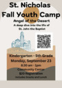 Fall Youth Camp - September 23rd 