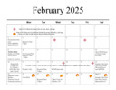 UPDATED FEBRUARY CALENDAR