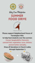 Support our Summer Food Drive
