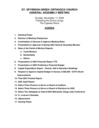 Fall General Assembly Agenda 